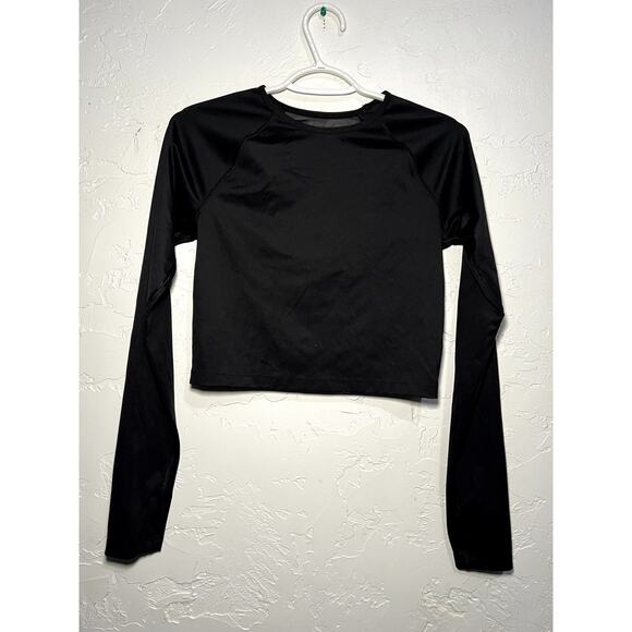 Old Navy Active mesh back long sleeve crop top womens XS athleisure balletcore - Picture 1 of 6